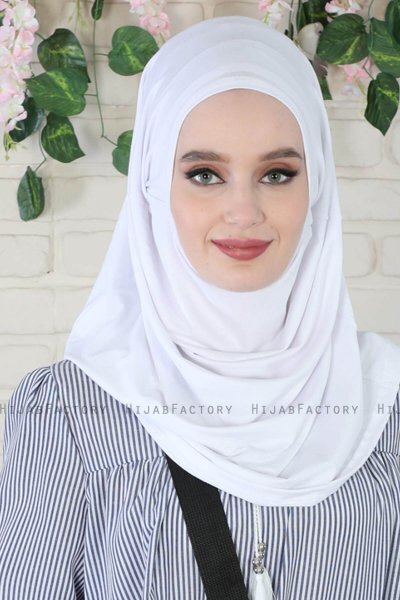 Wilda - Hijab De Algodón Blanco