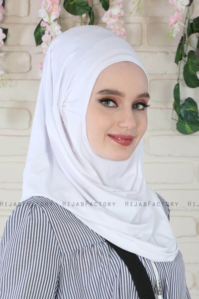 Wilda - Hijab De Algodón Blanco