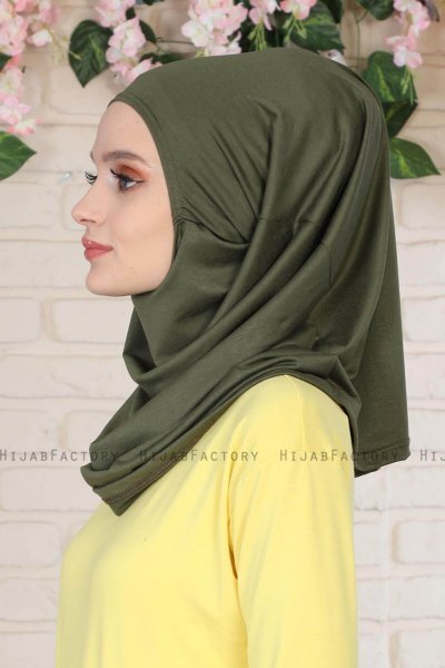 Wilda - Hijab De Algodón Caqui
