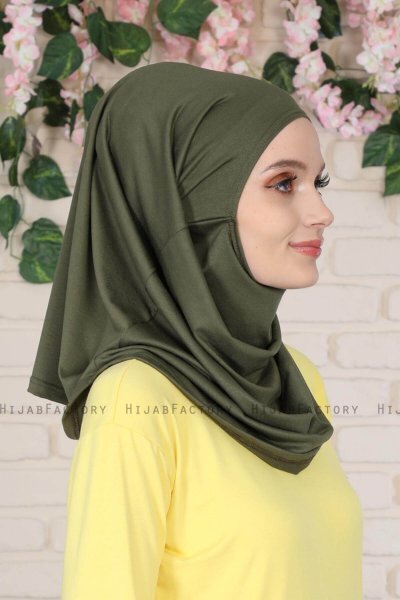 Wilda - Hijab De Algodón Caqui
