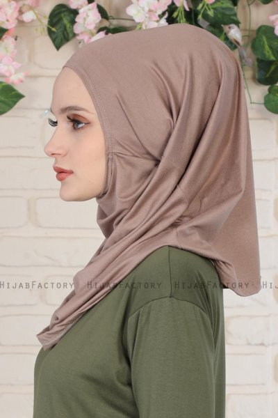 Wilda - Hijab De Algodón Taupe