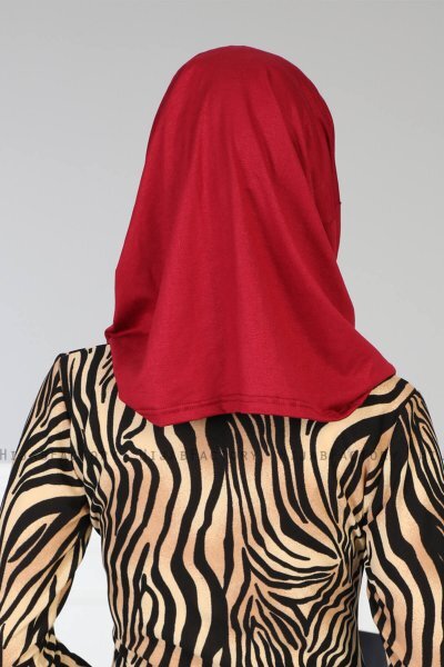 Wilda - Hijab De Algodón Burdeos