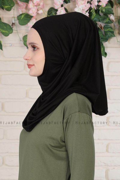 Wilda - Hijab De Algodón Negro