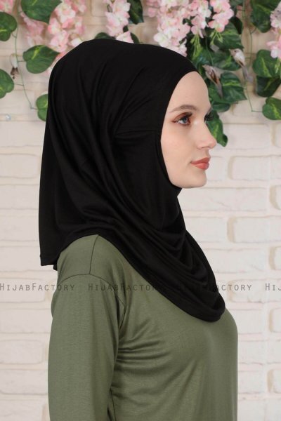 Wilda - Hijab De Algodón Negro