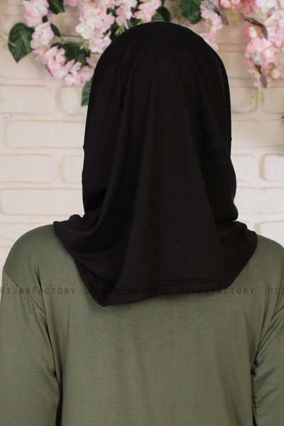 Wilda - Hijab De Algodón Negro