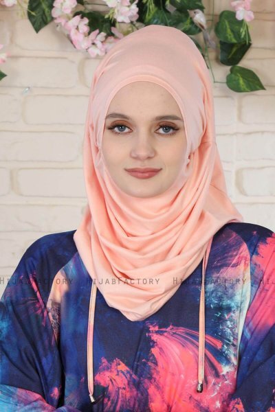 Wilda - Hijab De Algodón Rosa De Antaño