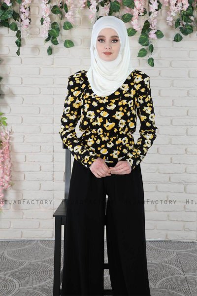 Wilda - Hijab De Algodón Crema