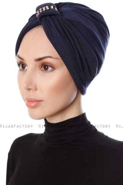 Bahar - Turbante Azul Marino