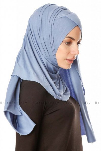 Betul - Hijab 1X Jersey Índigo - Ecardin