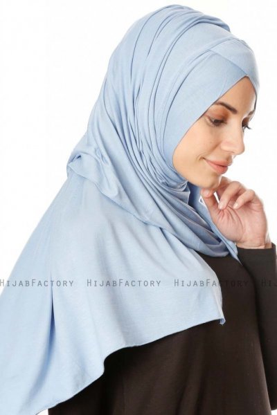 Betul - Hijab 1X Jersey Azul Claro - Ecardin
