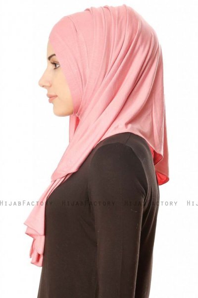Betul - Hijab 1X Jersey Rosa Oscuro - Ecardin