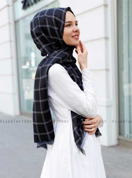 Betulle - Hijab Estampado Negro - Sal Evi