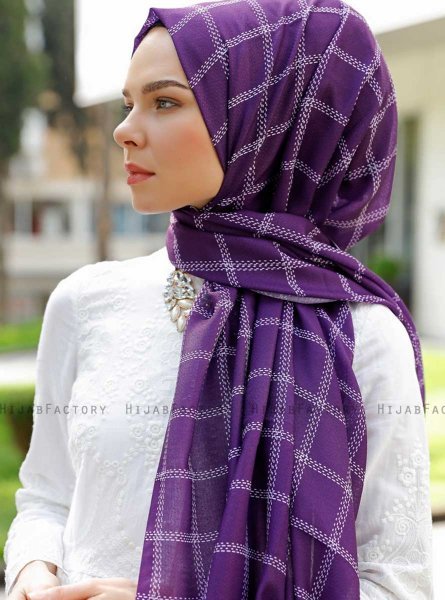 Betulle - Hijab Estampado Púrpura - Sal Evi