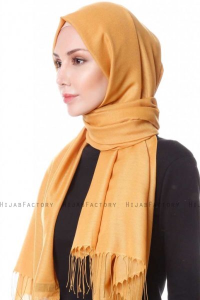 Buse Senapsgul Hijab Sjal Sehr-i Sal 400119b