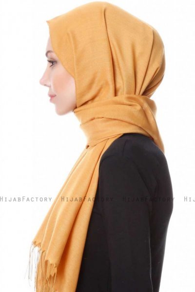 Buse Senapsgul Hijab Sjal Sehr-i Sal 400119c