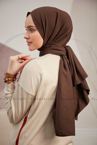 Ceyda - Hijab Cazz Marron Oscuro