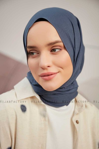 Ceyda - Hijab Cazz Azul Oscuro