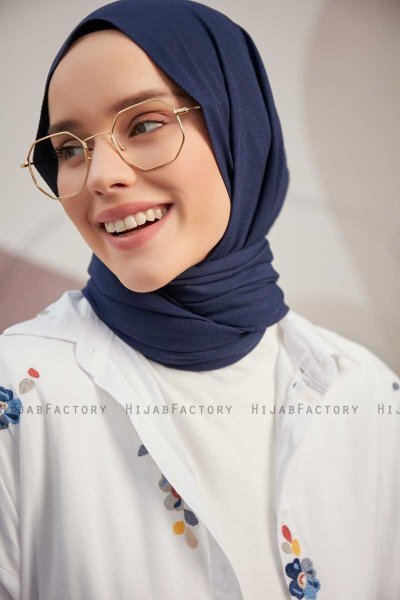 Ceyda - Hijab Cazz Azul Marino