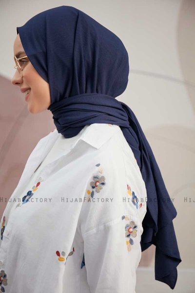 Ceyda - Hijab Cazz Azul Marino