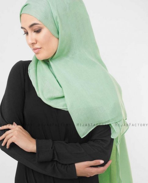 Cameo Green Mintgrön Viskos Hijab InEssence 5HA55b