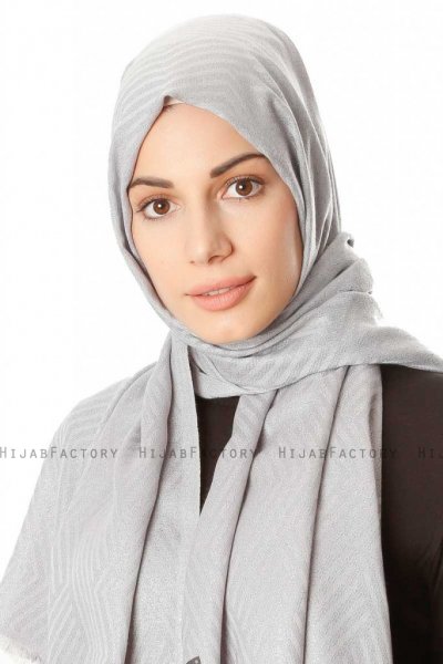 Caria - Hijab Gris Claro - Madame Polo