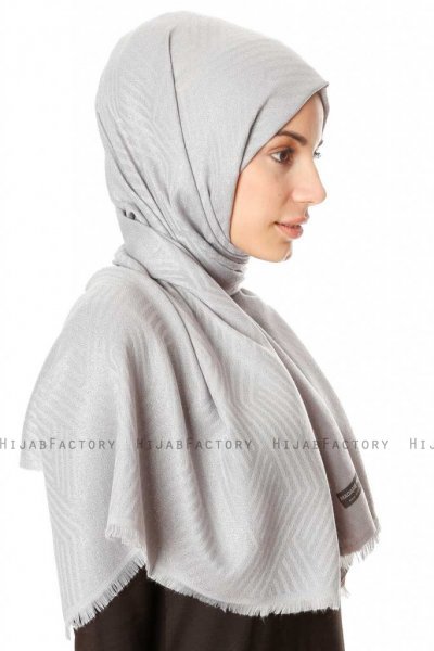 Caria - Hijab Gris Claro - Madame Polo