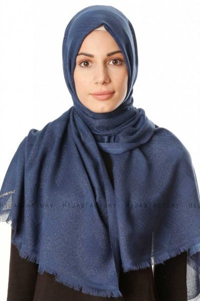 Caria - Hijab Azul Marino - Madame Polo