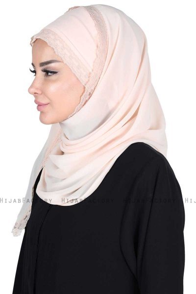 Carin - Hijab Chiffon Práctico Beige