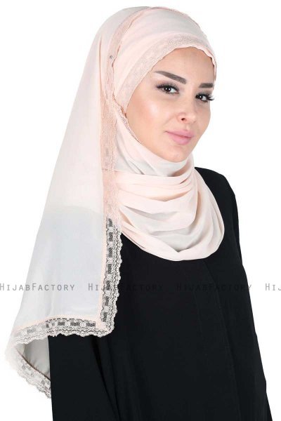 Carin - Hijab Chiffon Práctico Beige