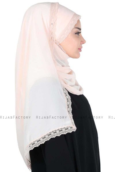 Carin - Hijab Chiffon Práctico Beige