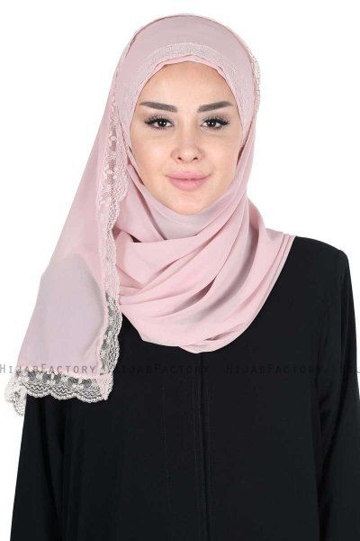 Carin - Hijab Chiffon Práctico Rosa De Antaño
