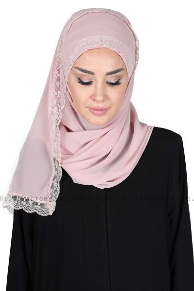 Carin - Hijab Chiffon Práctico Rosa De Antaño