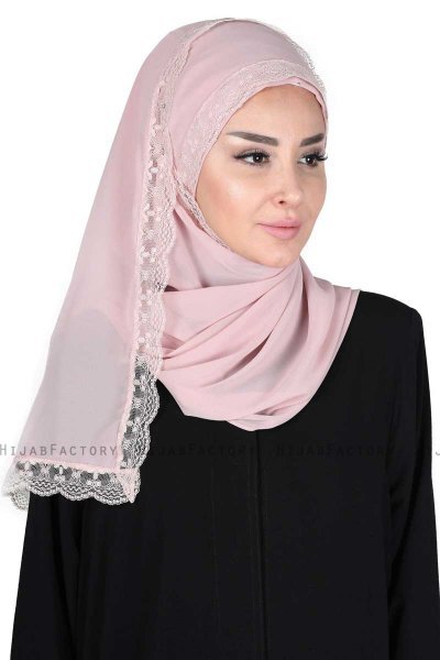 Carin - Hijab Chiffon Práctico Rosa De Antaño
