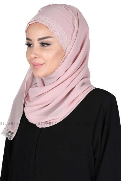 Carin - Hijab Chiffon Práctico Rosa De Antaño