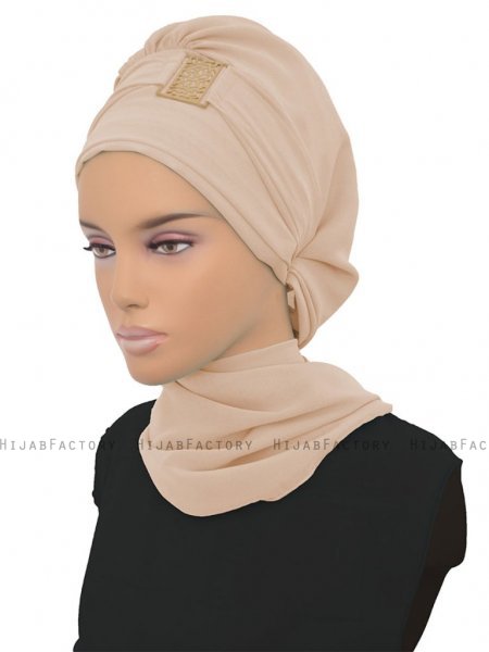Carmen - Hijab Práctico Beige - Ayse Turban