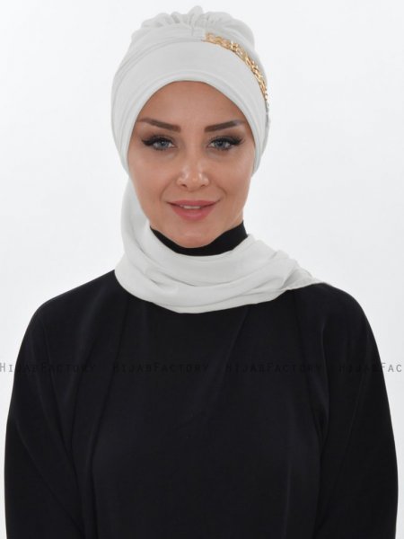Beatrice Offwhite Turban Hijab Ayse Turban 320916-1