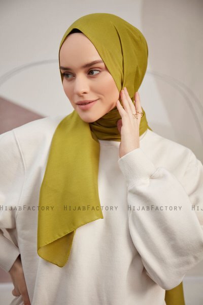 Silky Plain - Hijab Verde Oliva