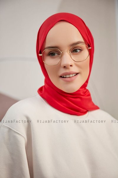 Silky Plain - Hijab Rojo