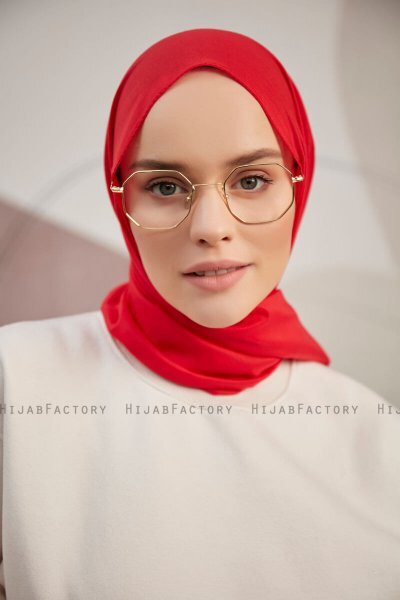 Silky Plain - Hijab Rojo