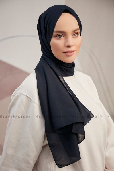 Silky Plain - Hijab Azul Marino