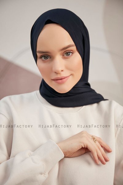 Silky Plain - Hijab Azul Marino
