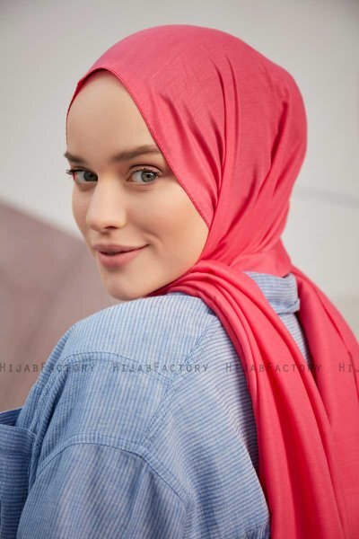 Silky Plain - Hijab Dark Pink