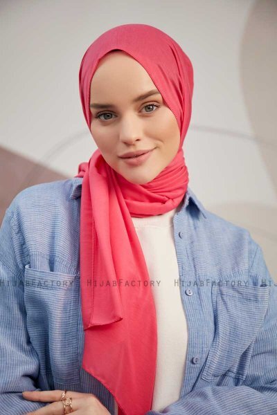 Silky Plain - Hijab Dark Pink
