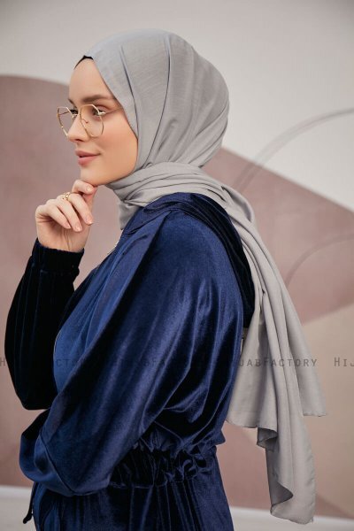 Silky Plain - Hijab Gris