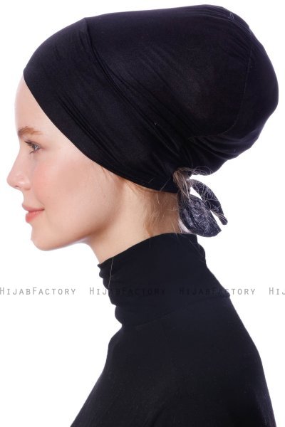 Defne - Pañuelo Parizien Negro - Ecardin