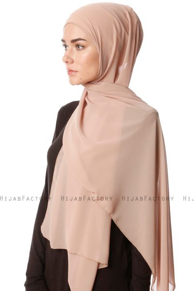 Derya - Hijab Práctico Chiffon Beige