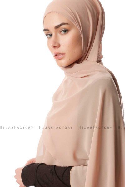 Derya - Hijab Práctico Chiffon Beige
