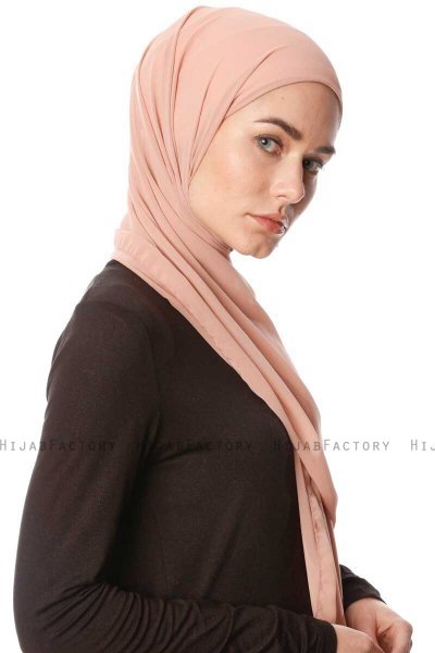 Derya - Hijab Práctico Chiffon Rosa De Antaño