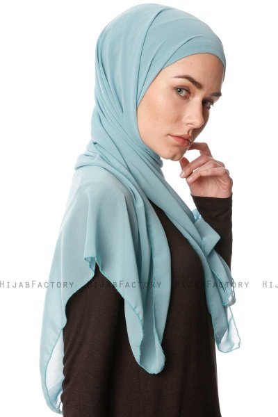 Derya - Hijab Práctico Chiffon Menta