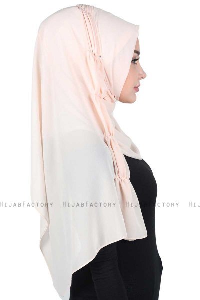 Disa - Hijab Chiffon Práctico Beige